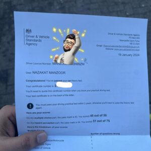 Driving Theory test Certificate